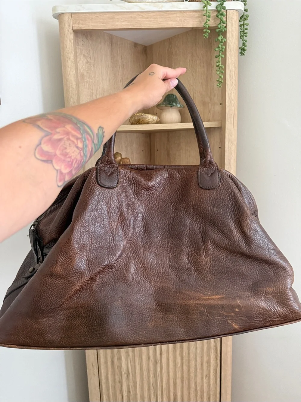 Moore and Giles Benedict Luxury Leather Travel Duffel Weekender Bag
